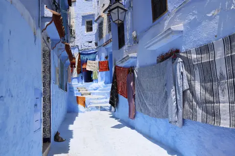 A blue lane of Chefchaouen