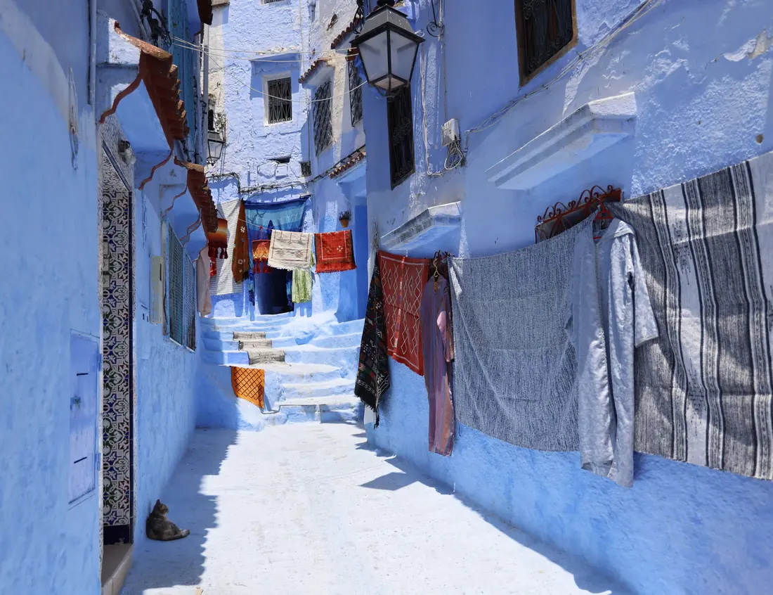 A blue lane of Chefchaouen
